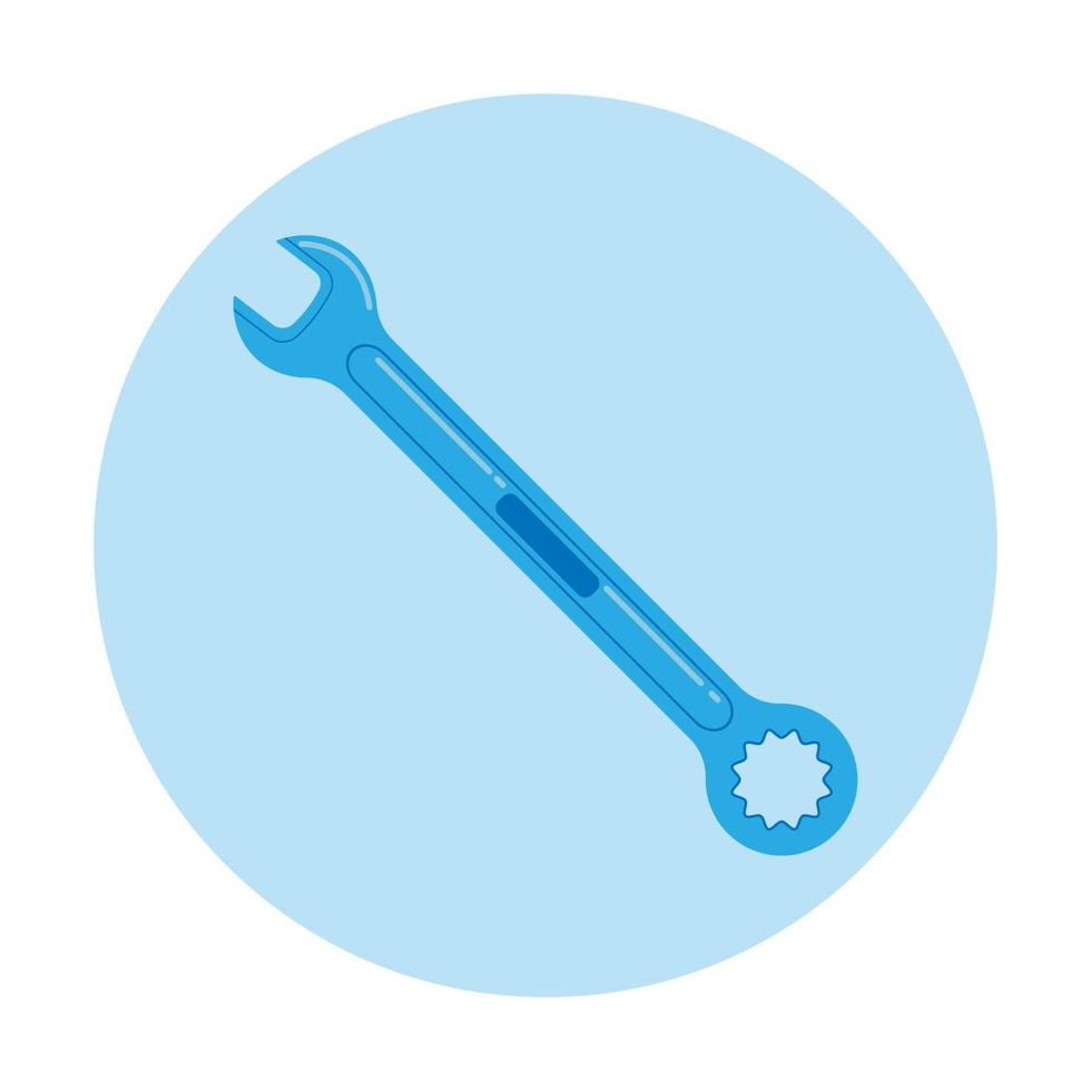 llave inglesa vector adecuado para reparar herramienta icono, plano icono