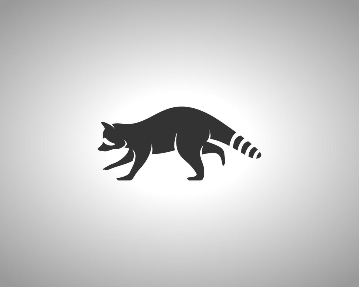 Racoon Vector Silhouette
