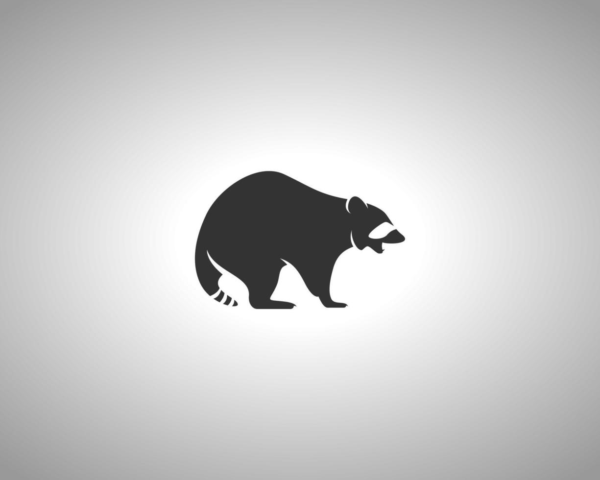 Racoon Vector Silhouette