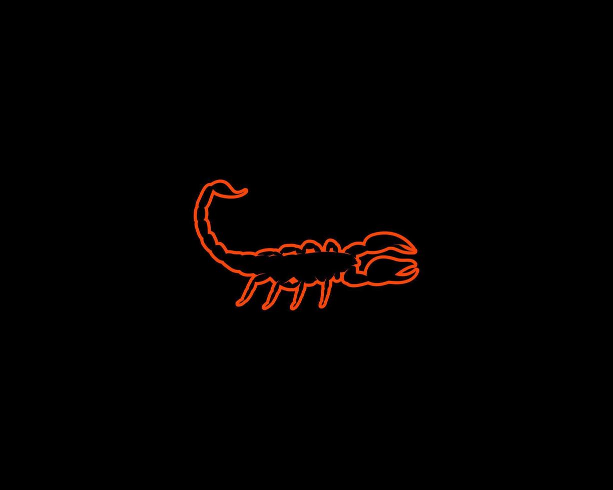 Scorpion Outline Vector Silhouette