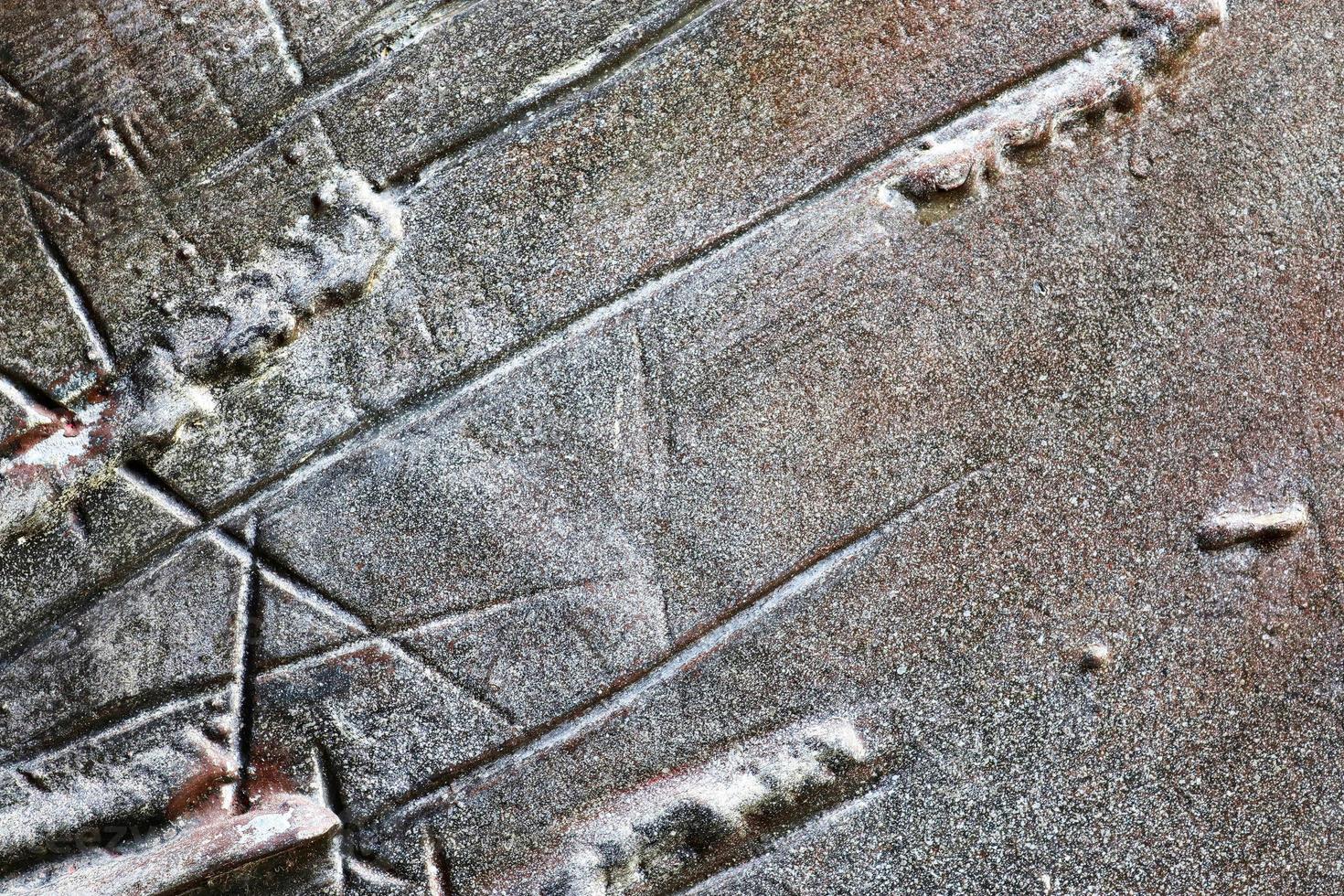 Detailed close up view on metal and steel surfaces. photo