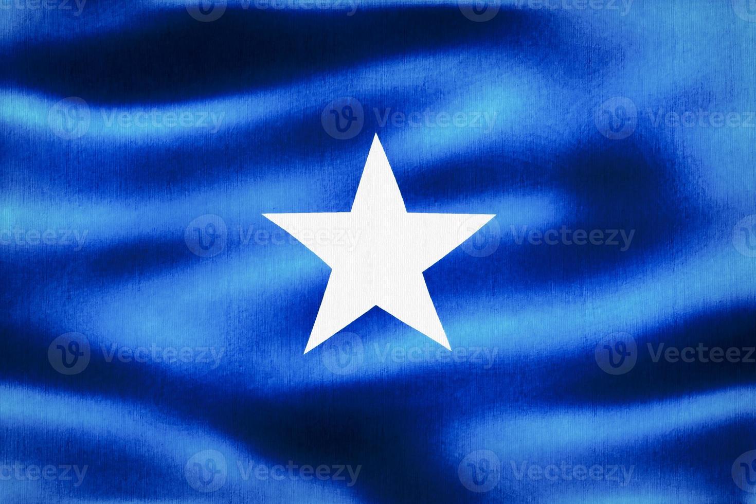 3D-Illustration of a Somalia flag - realistic waving fabric flag photo