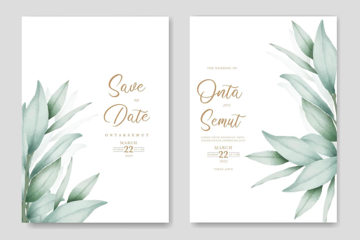 elegant eucalyptus leaves background design vector