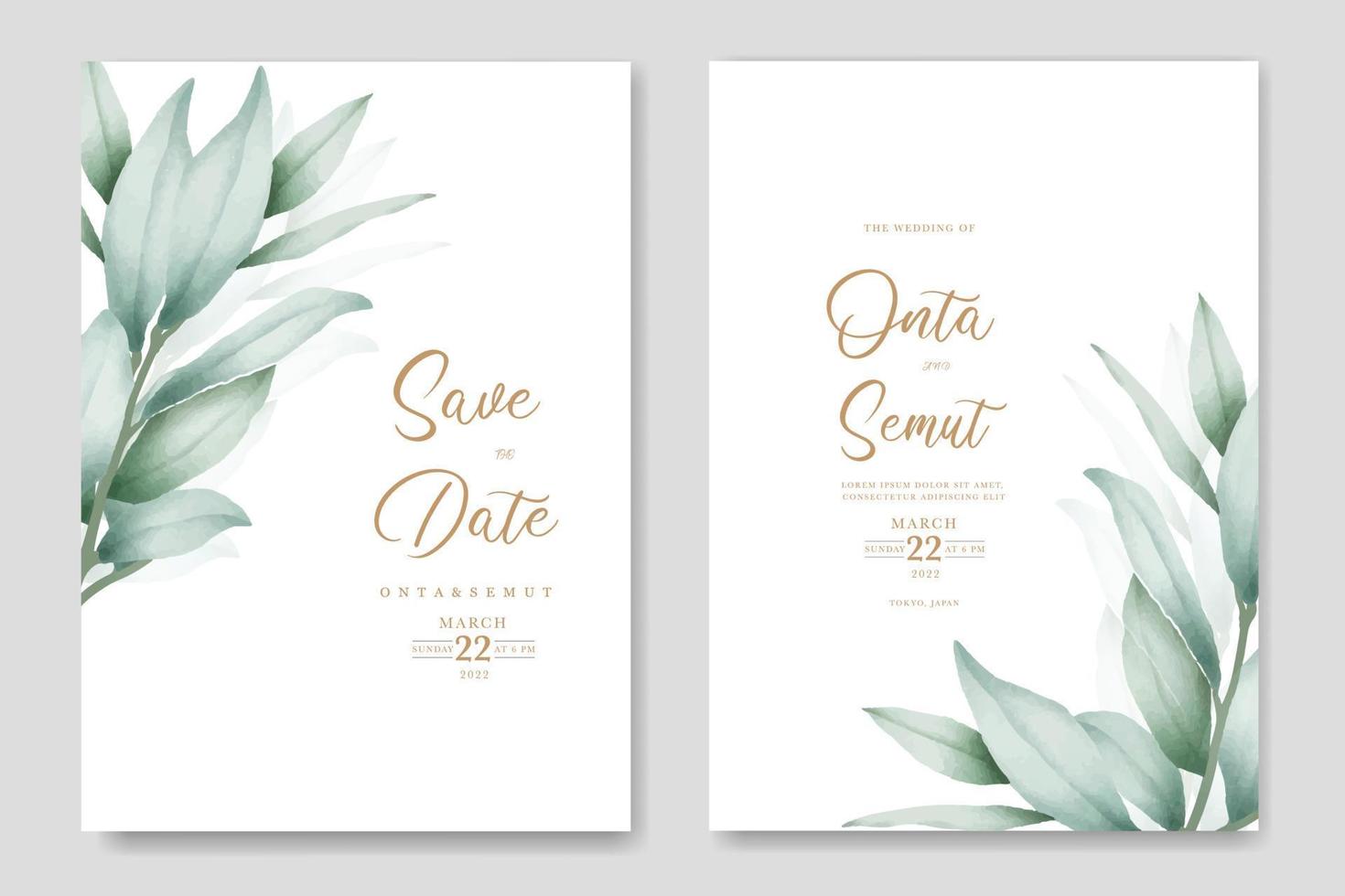 elegant eucalyptus leaves background design vector