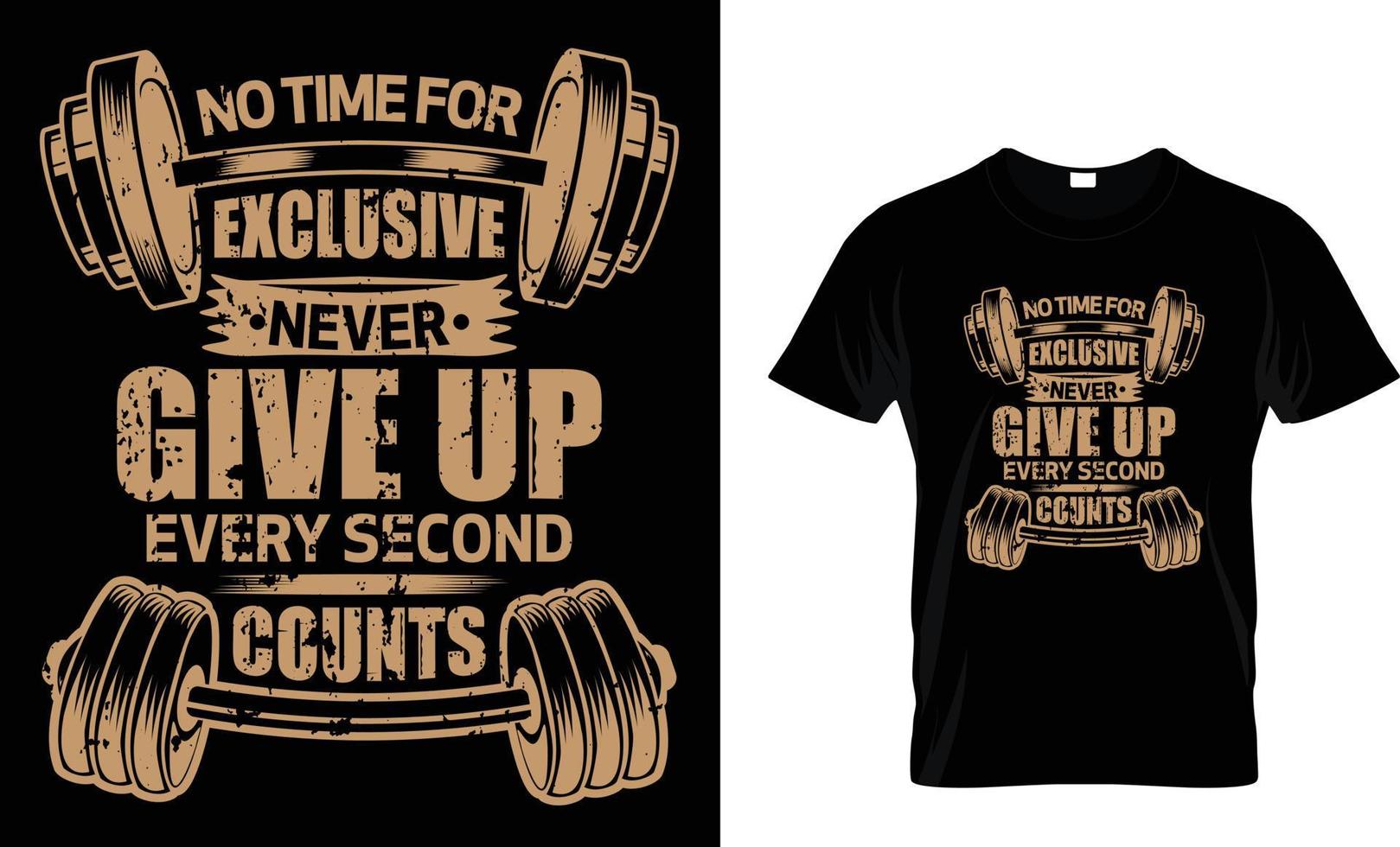 New amazing trendy gym t shirt vector