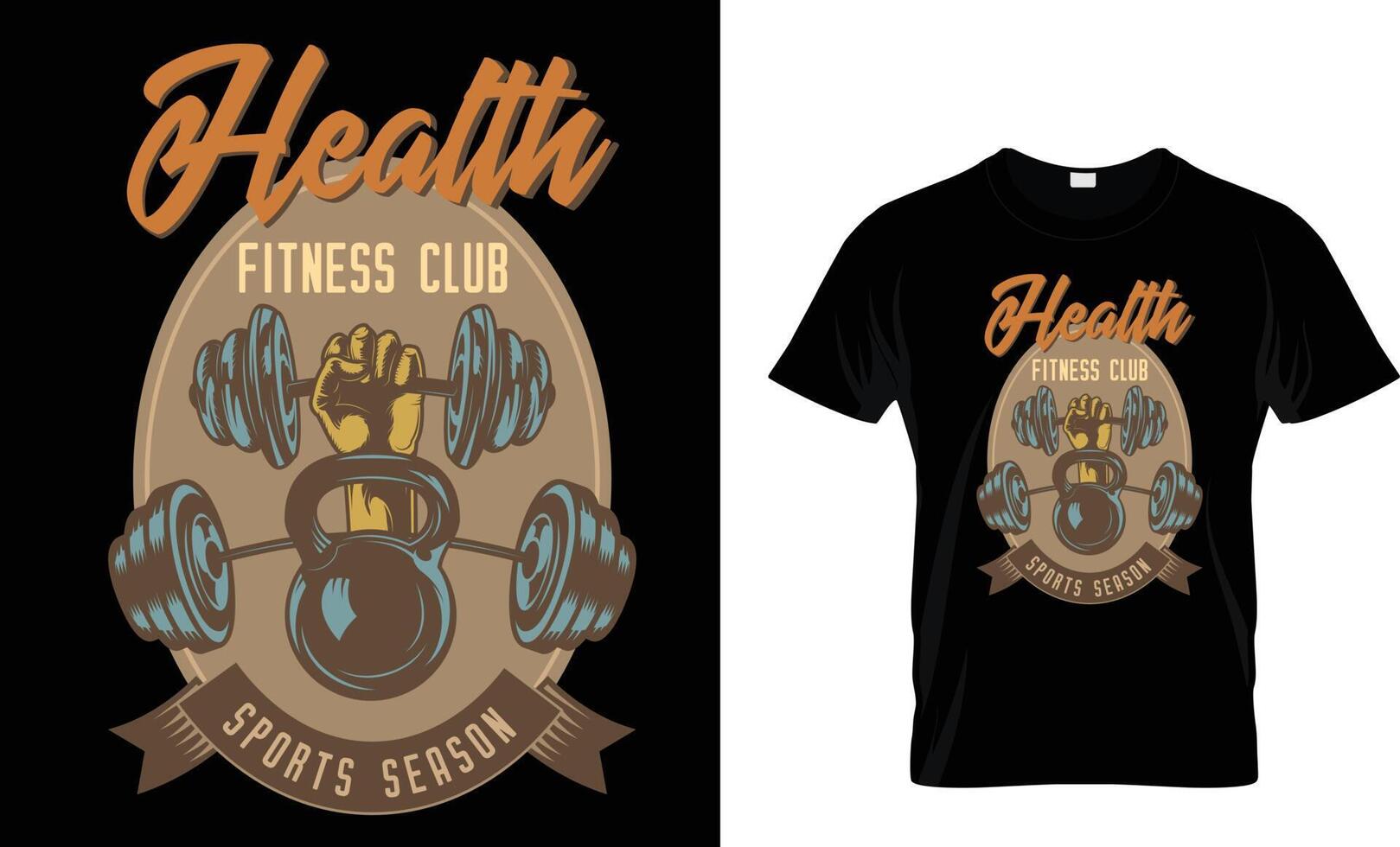 New amazing trendy gym t shirt  vector