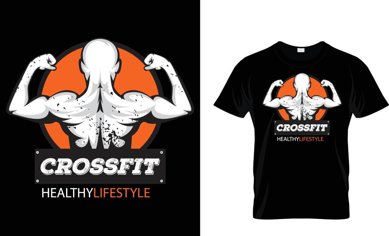 New amazing trendy gym t shirt  vector