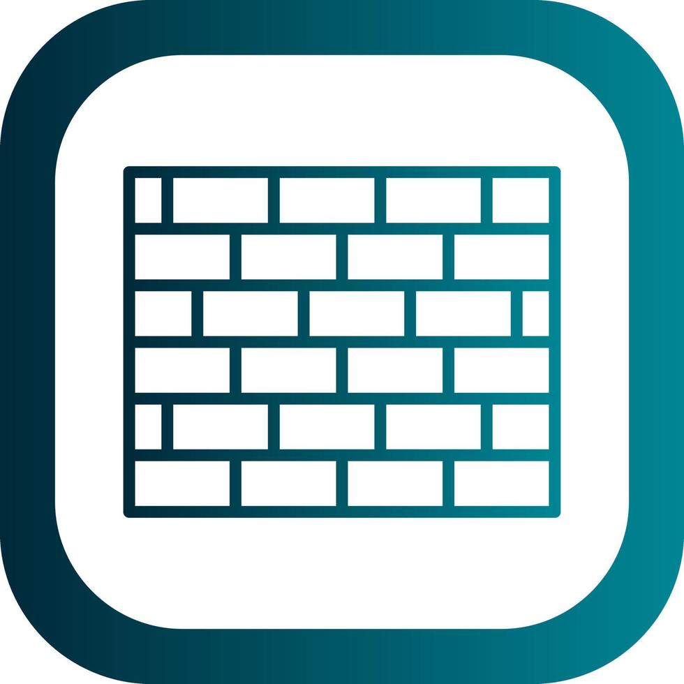 Brickwall Vector Icon Design