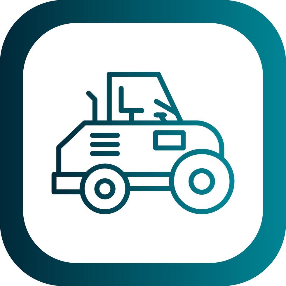 Road Roller Vector Icon Design