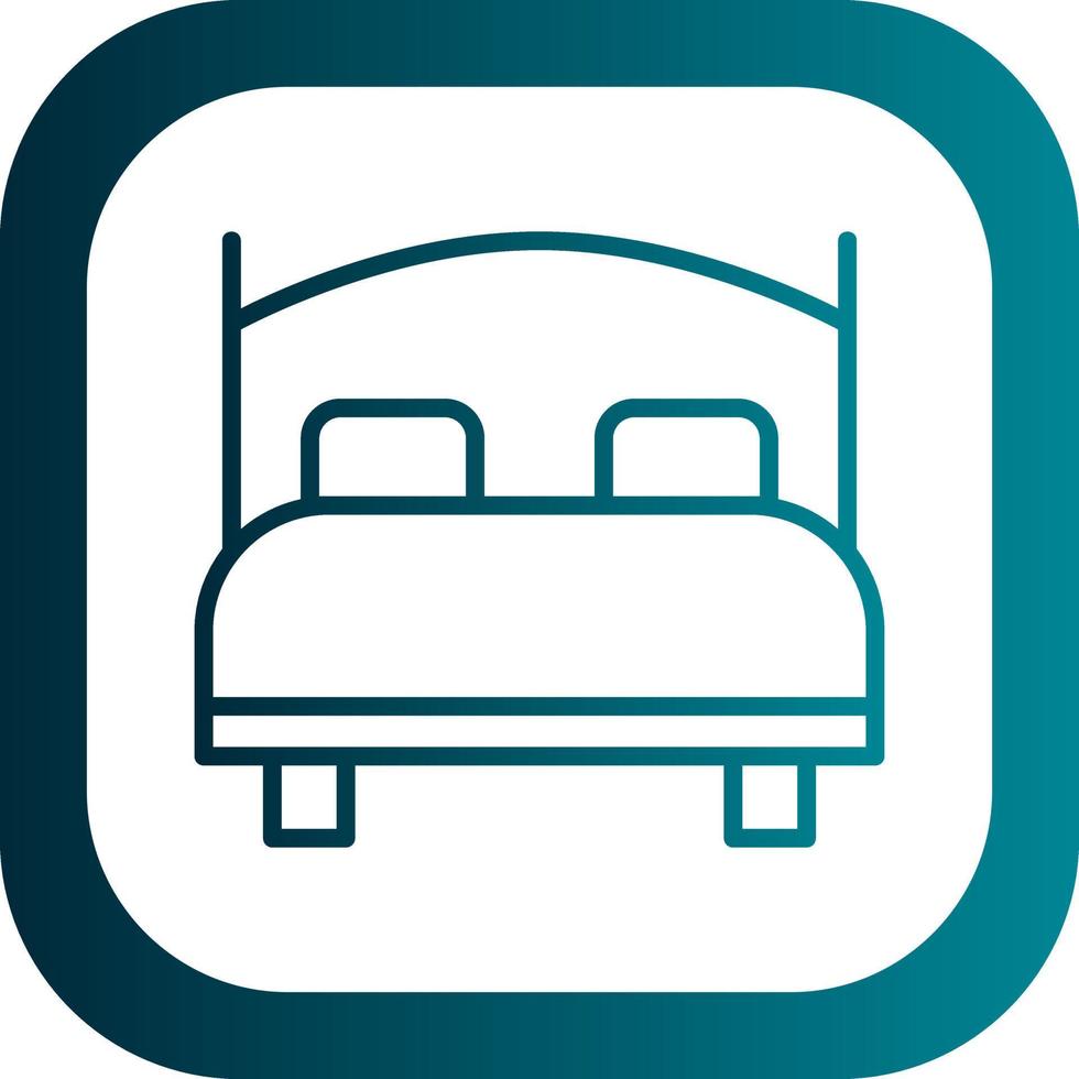 Bed Vector Icon Design