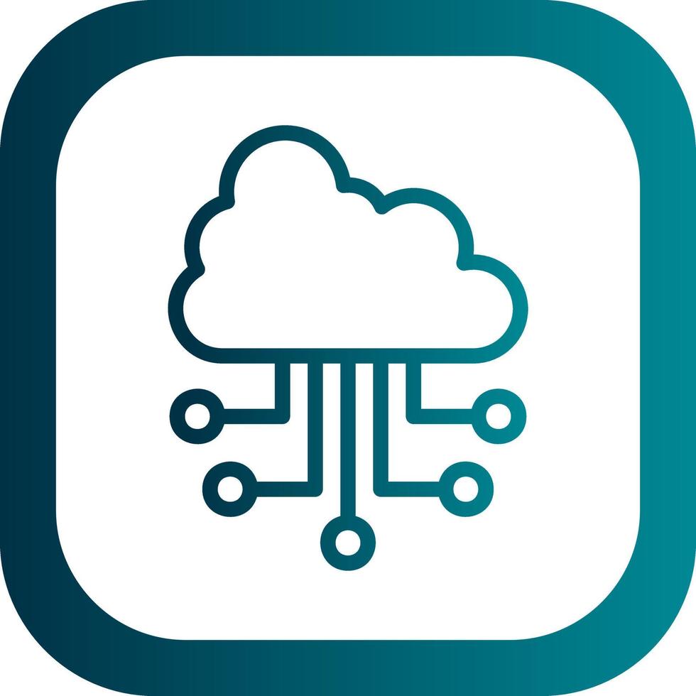 Cloud Computing Vector Icon Design