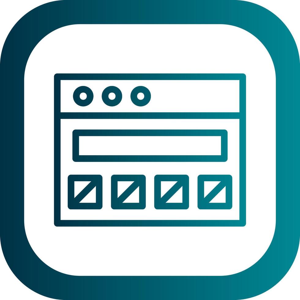 Ui Wireframe Vector Icon Design