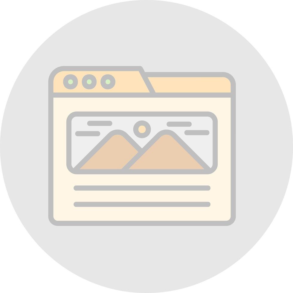 Landing Page Vector Icon Design