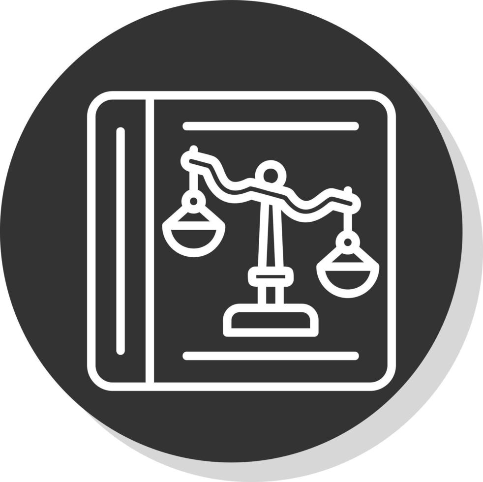 Law Book Vector Icon Design