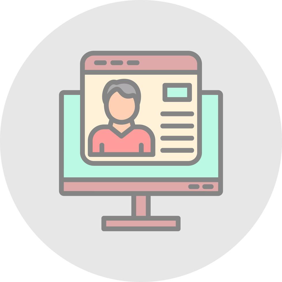 Corporate Website Vector Icon Design