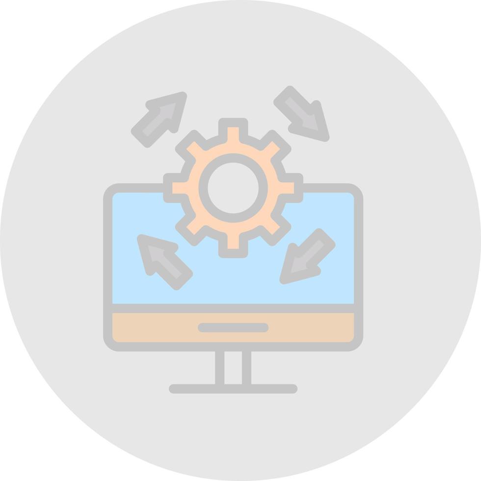 Upgrade Desktop Vector Icon Design