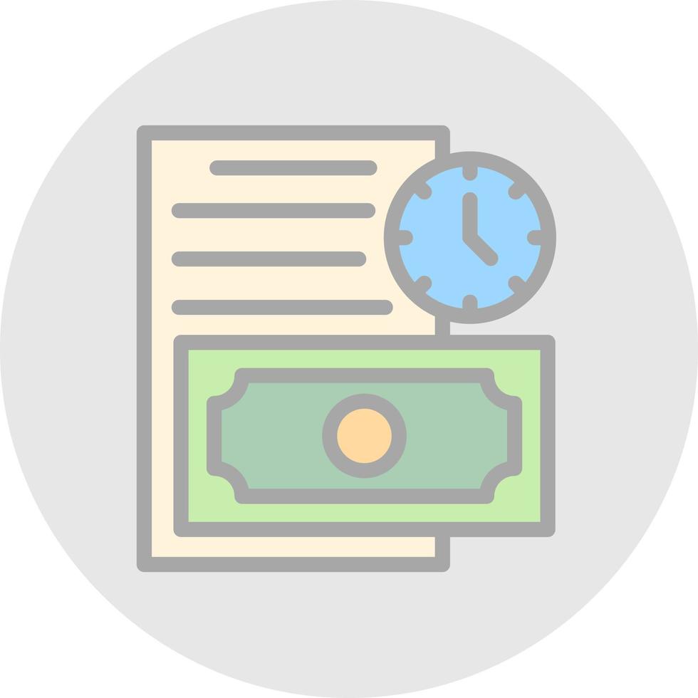 Long Term Debt Vector Icon Design