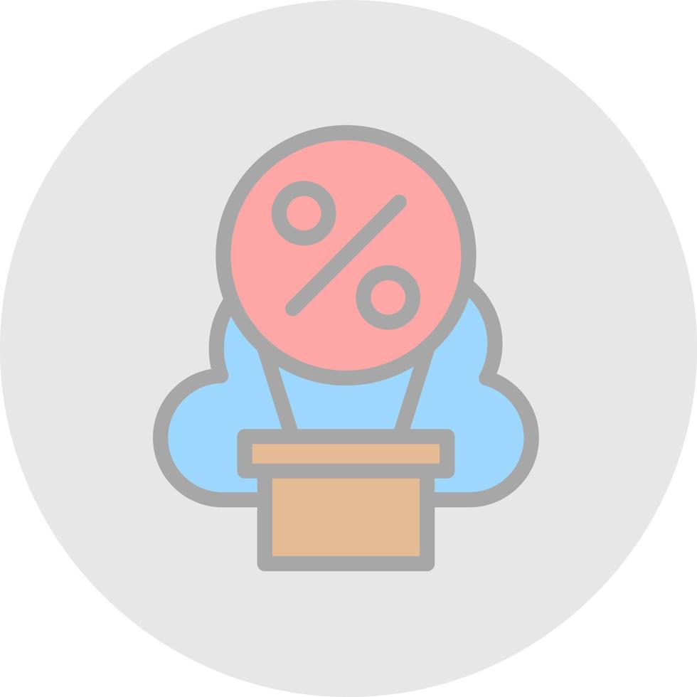 Balloon Loan Vector Icon Design