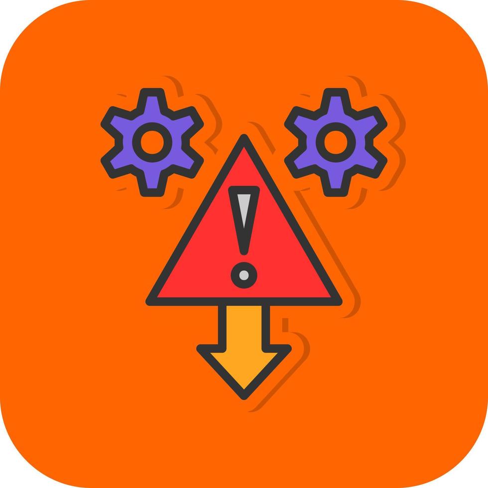 diseño de icono de vector de incidente