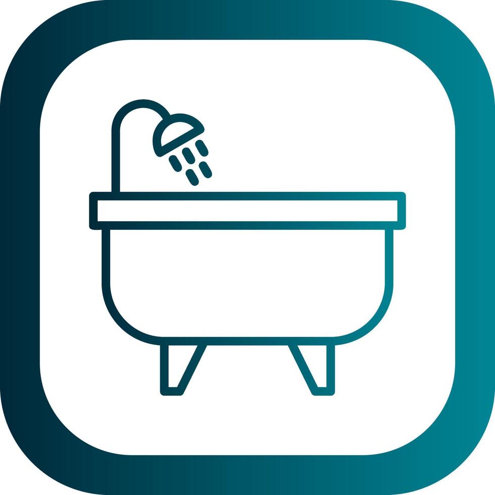 Bathtub Vector Icon Design