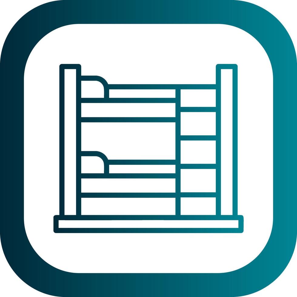 Bunk Bed Vector Icon Design