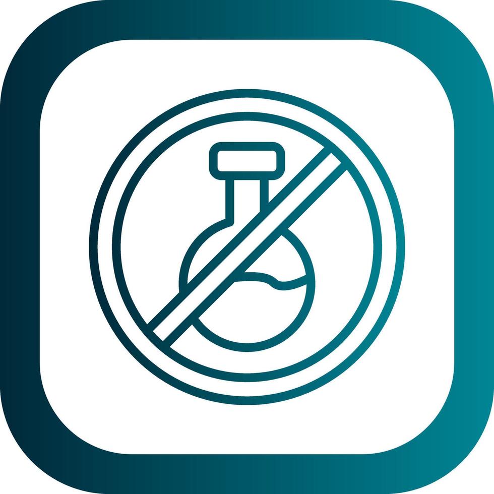 No Chemical Vector Icon Design