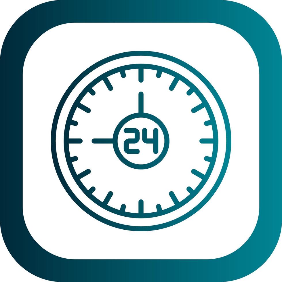 24h Vector Icon Design