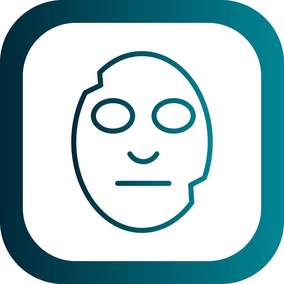 Face Mask Vector Icon Design