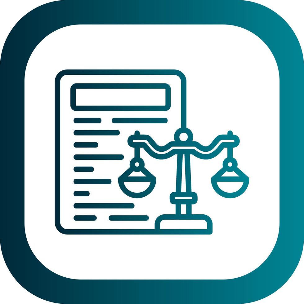 Law Vector Icon Design