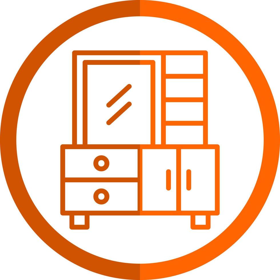Dressing Table Vector Icon Design