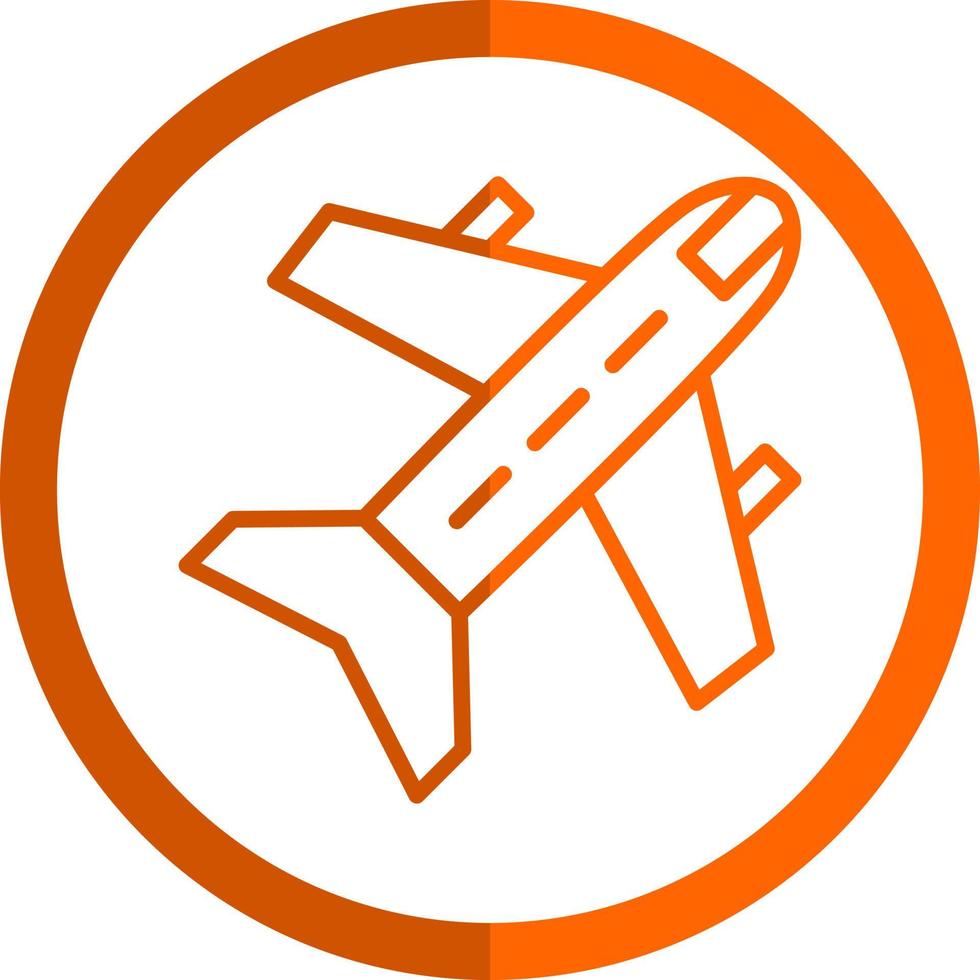 diseño de icono de vector de avión