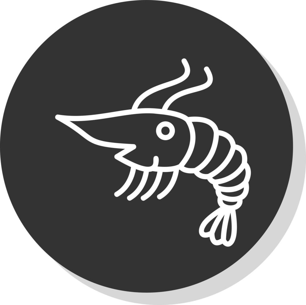 Shrimp Vector Icon Design