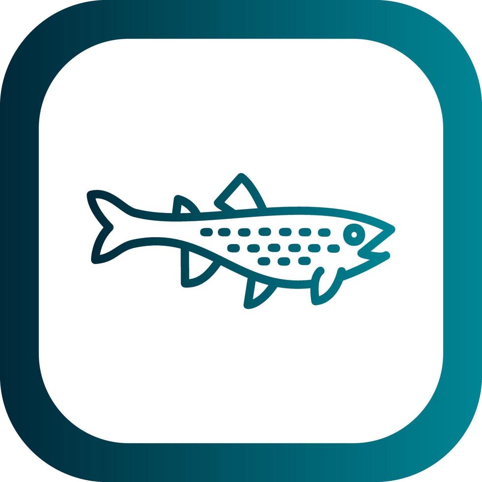 Trout Vector Icon Design