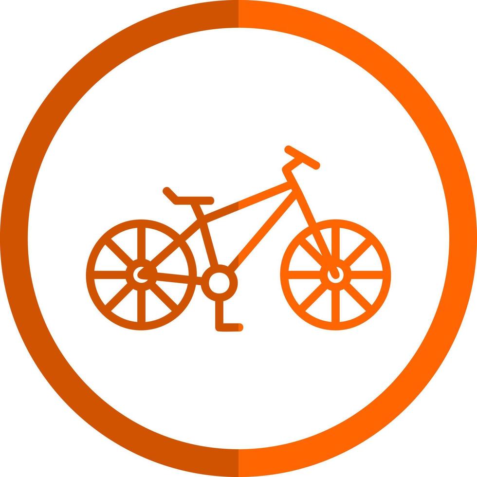 diseño de icono de vector de bicicleta de montaña