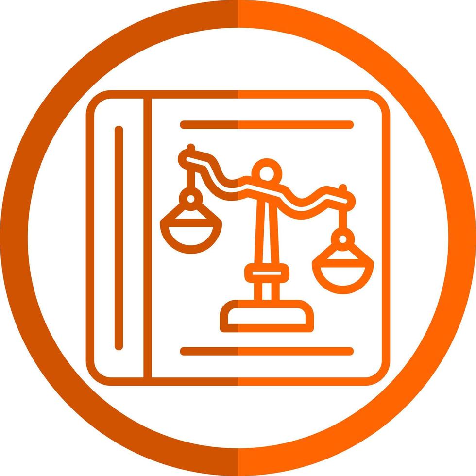 Law Book Vector Icon Design