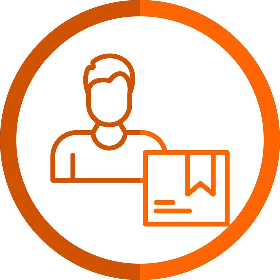 Delivery Boy Vector Icon Design