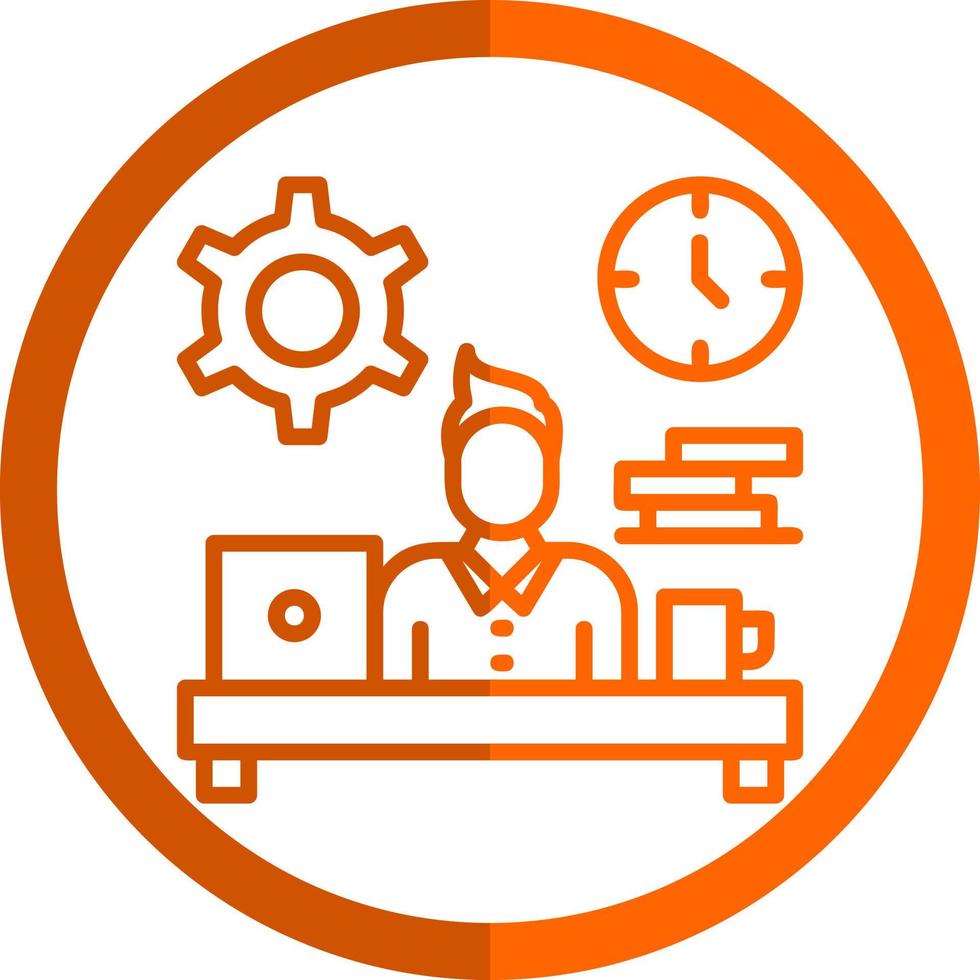 Workaholic Vector Icon Design