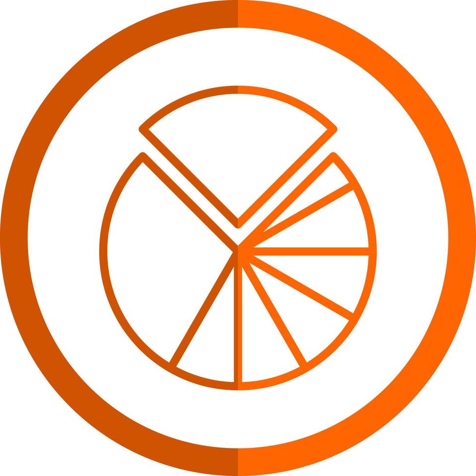 diseño de icono de vector de gráfico circular