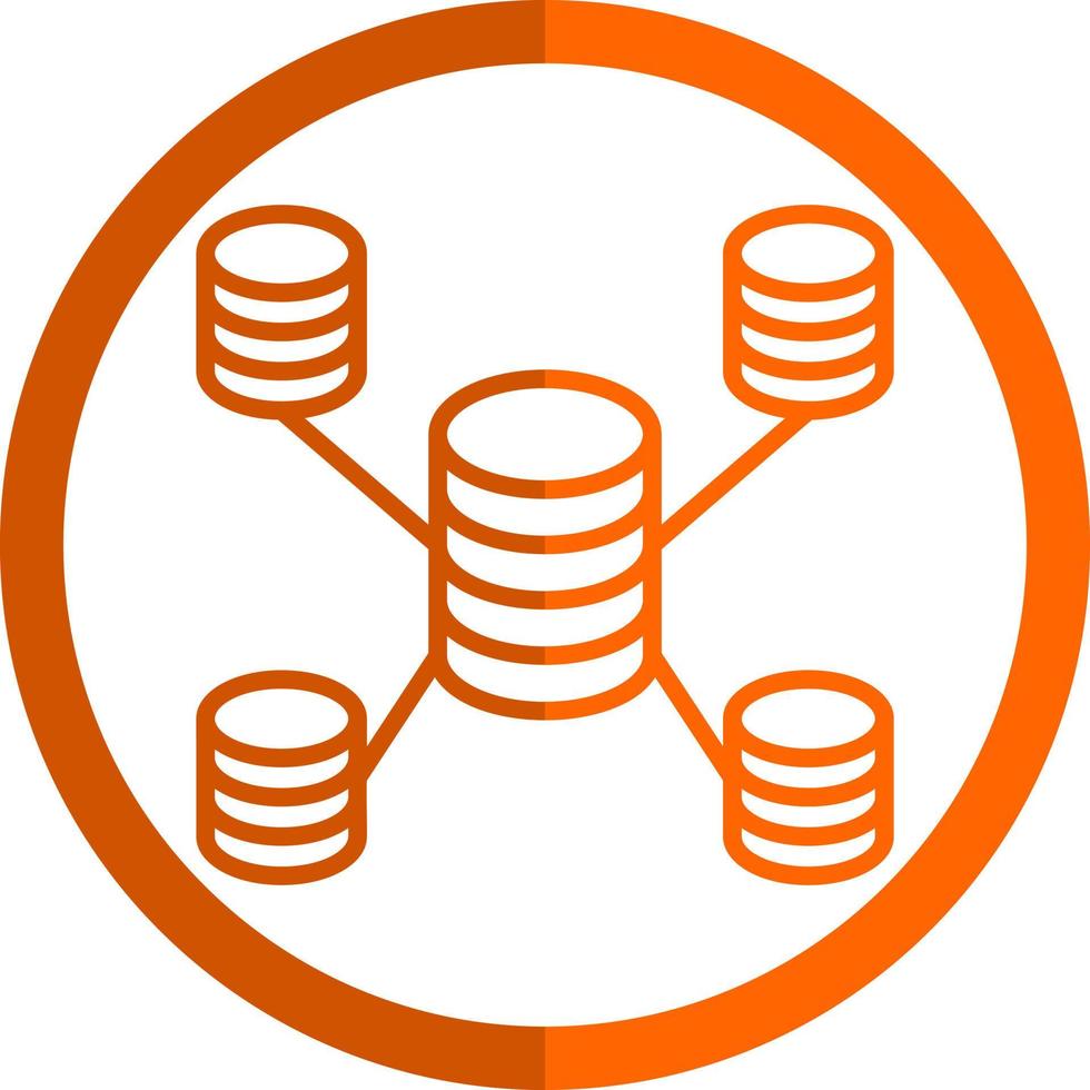 diseño de icono de vector de base de datos