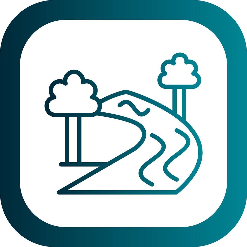 River Sign Vector Icon Design