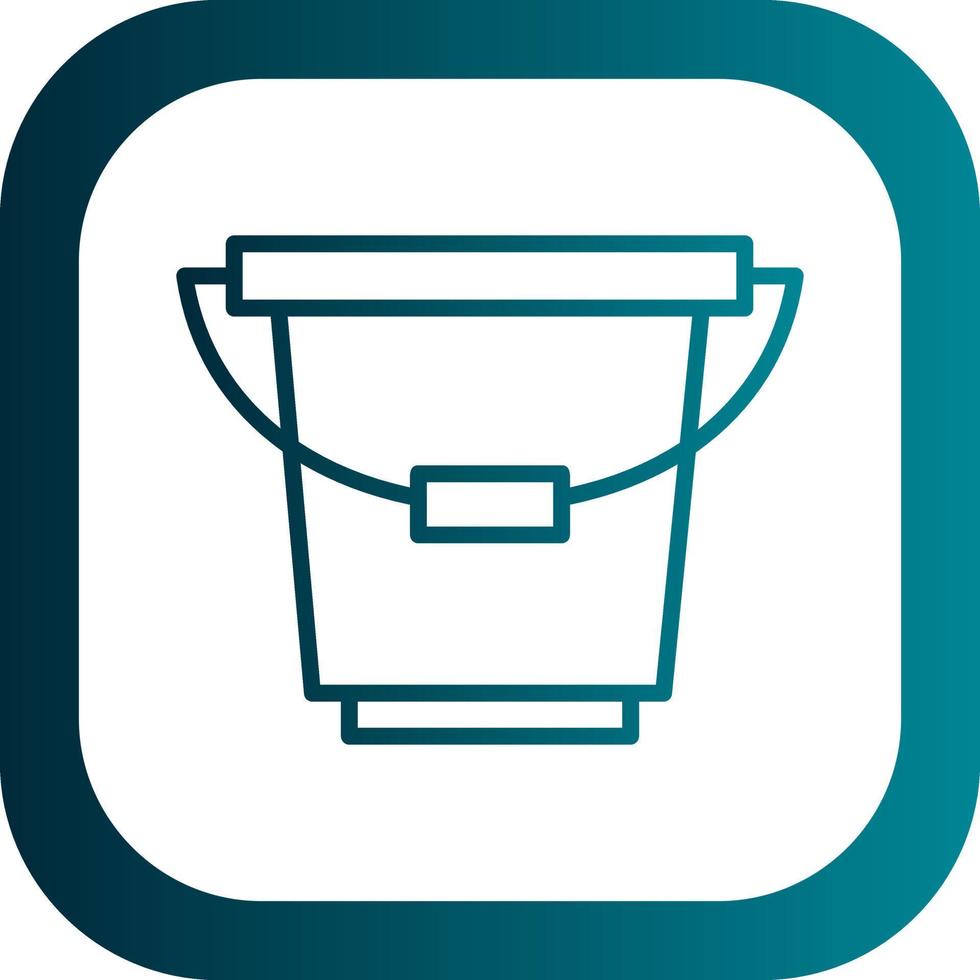 Bucket Vector Icon Design