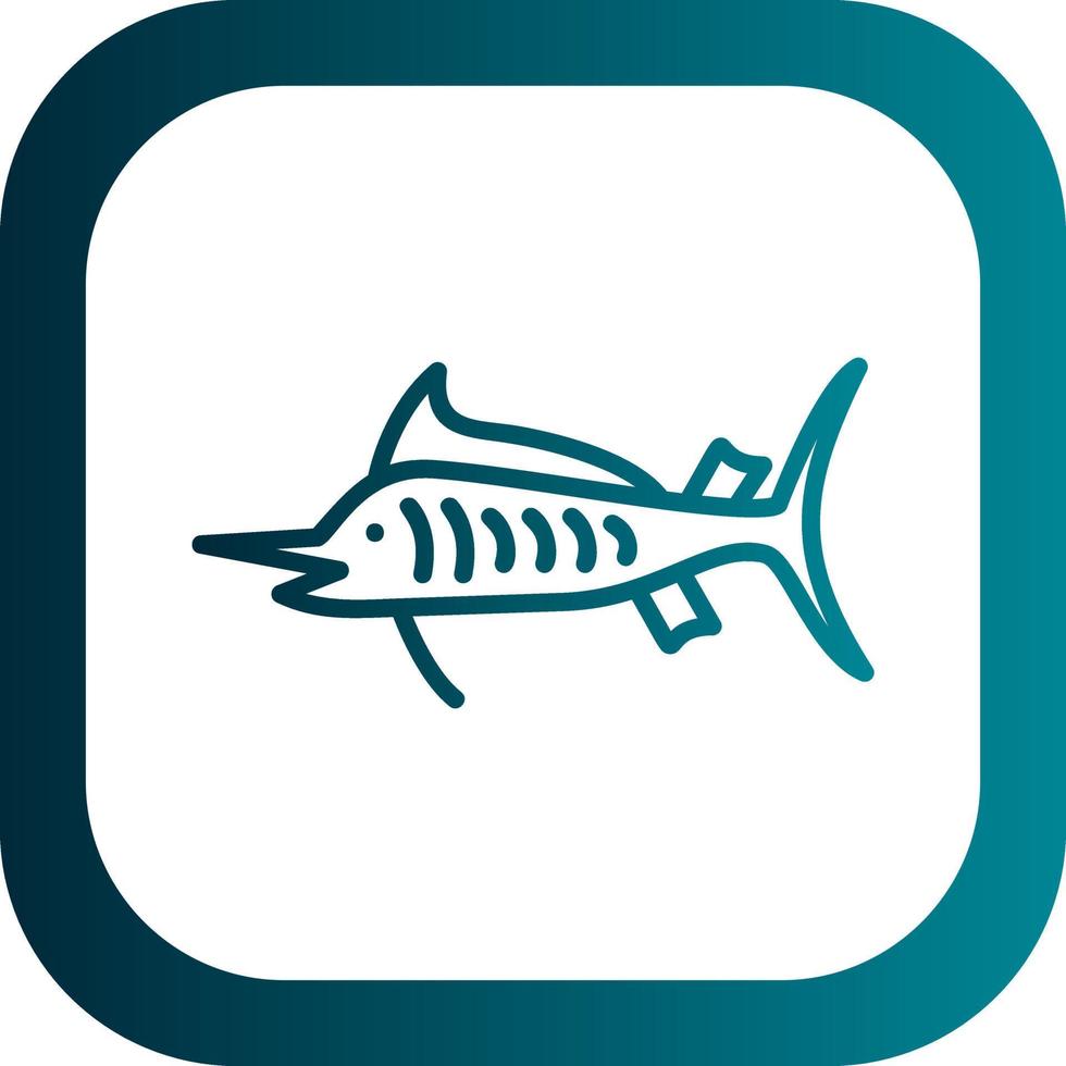 Marlin Vector Icon Design