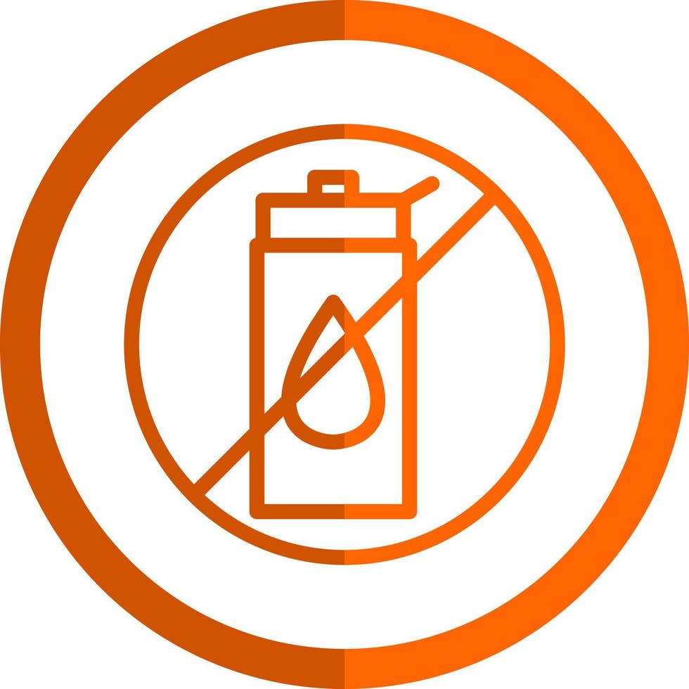 No Liquid Vector Icon Design