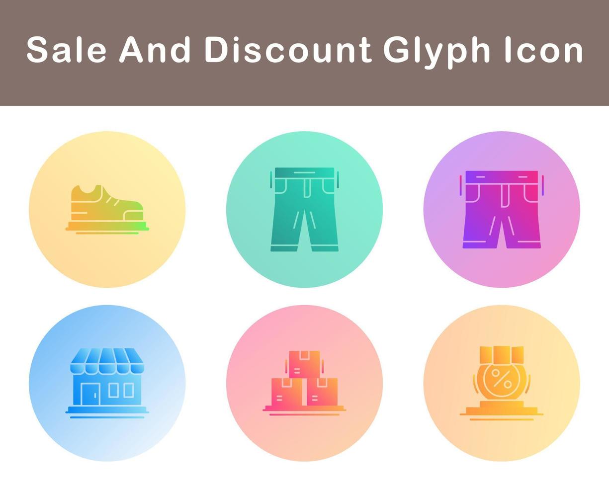 Sale And Discount Vector Icon Set