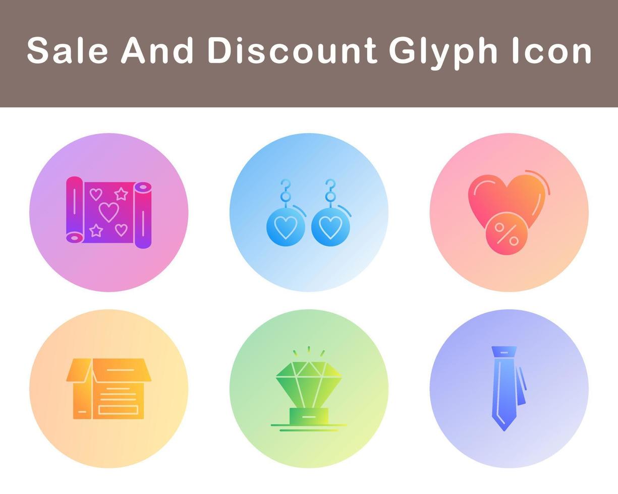 Sale And Discount Vector Icon Set