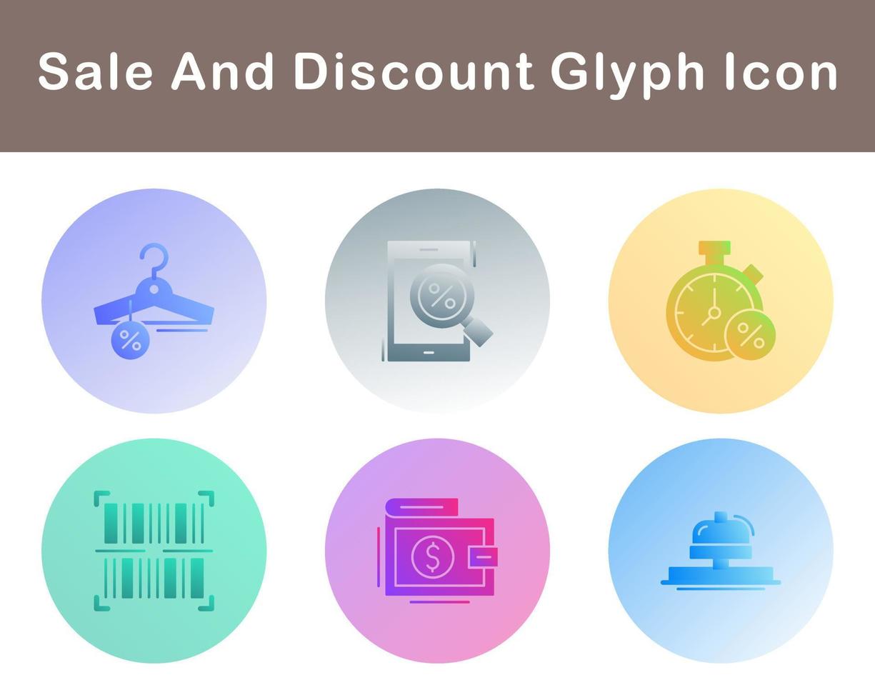 Sale And Discount Vector Icon Set