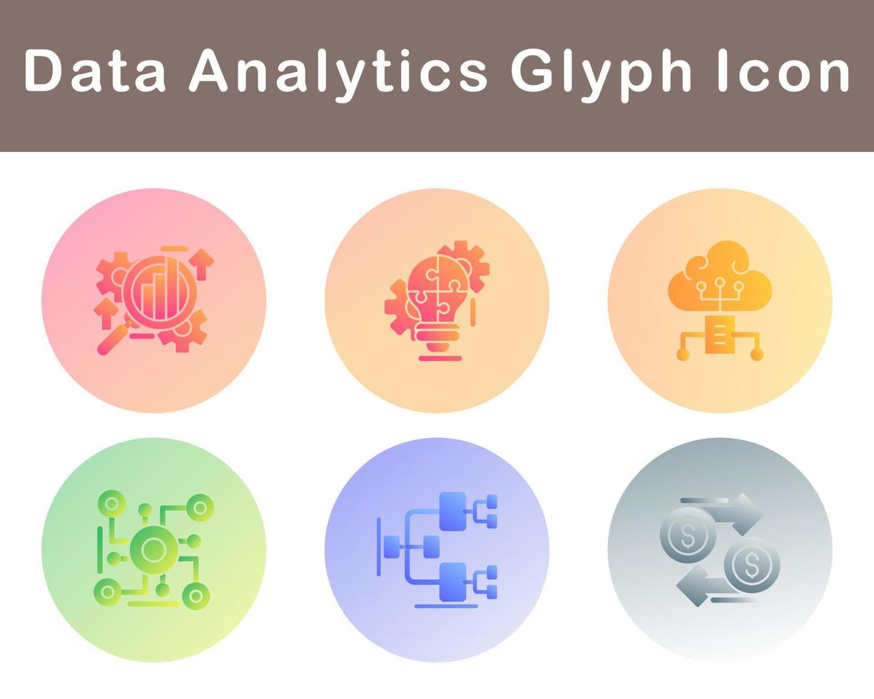 Data Analytics Vector Icon Set