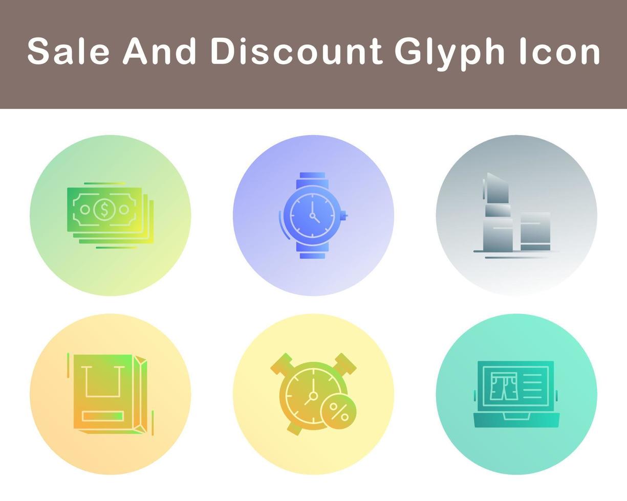 Sale And Discount Vector Icon Set