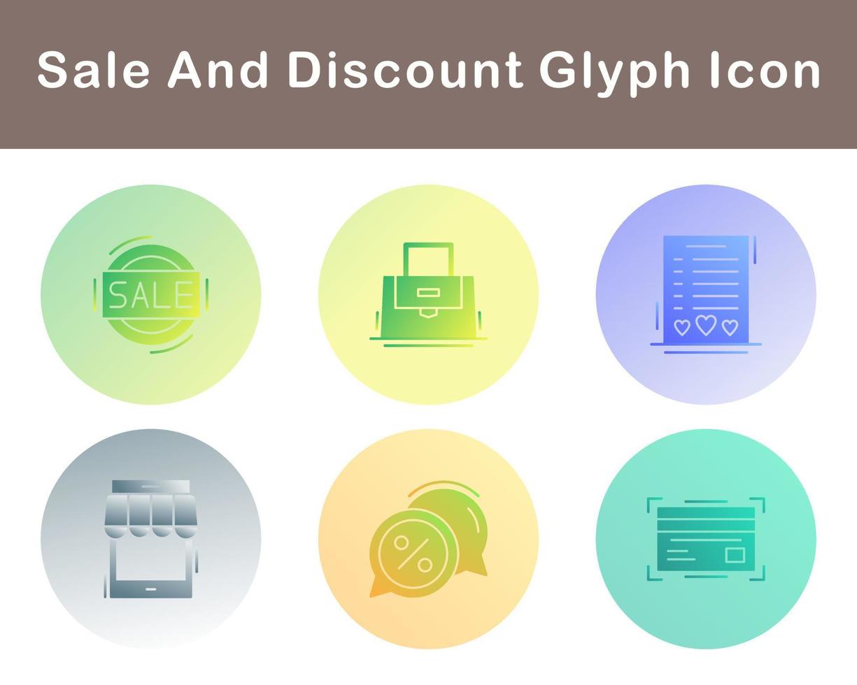 Sale And Discount Vector Icon Set