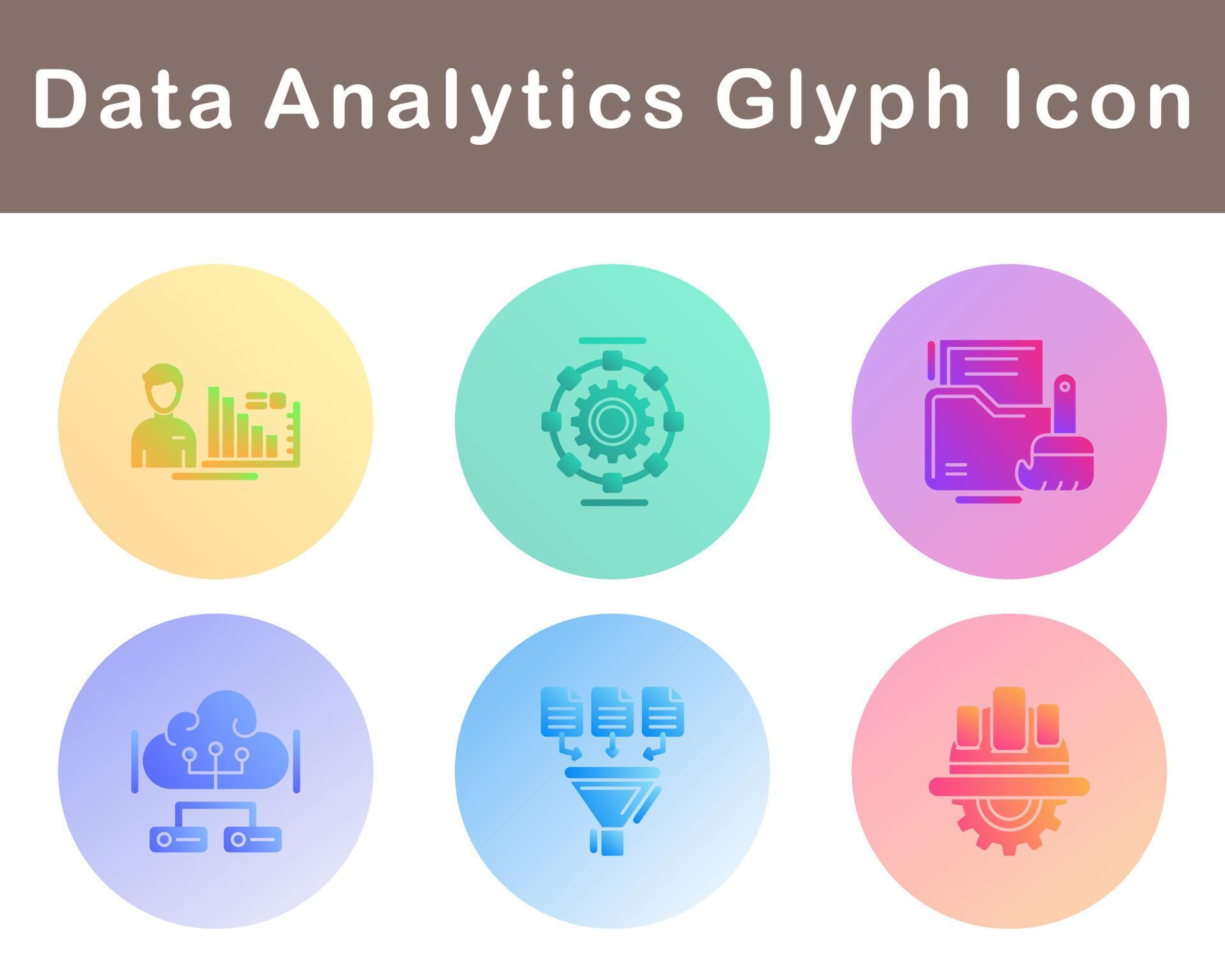 Data Analytics Vector Icon Set 21072950 Vector Art at Vecteezy